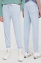 Converse pantaloni de trening tricotaj albastru 10023873.A26