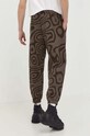 Converse pantaloni de trening din bumbac Converse x Wonka maro 10026544.A01
