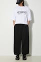 VETEMENTS spodnie dresowe Embroidered Logo UE64SP400B czarny SS24