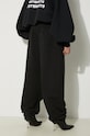 VETEMENTS spodnie dresowe Embroidered Logo UE64SP400B czarny
