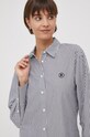Βαμβακερό φόρεμα Tommy Hilfiger γκρί WW0WW40564