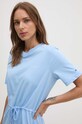 Tommy Hilfiger rochie din bumbac WW0WW40734 albastru