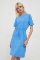 Tommy Hilfiger sukienka bawełniana WW0WW40734 niebieski AW24