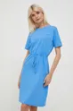 Pamučna haljina Tommy Hilfiger plava