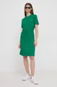 Pamučna haljina Tommy Hilfiger zelena