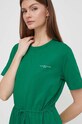 Bavlnené šaty Tommy Hilfiger zelená WW0WW40734