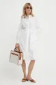 Pamučna haljina Tommy Hilfiger bijela