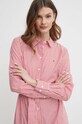 Хлопковое платье Tommy Hilfiger красный WW0WW41001