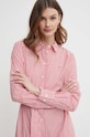 Tommy Hilfiger rochie din bumbac rosu WW0WW41001