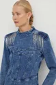 modrá Rifľové šaty Gestuz
