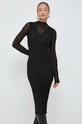 BOSS rochie midi negru 50506834