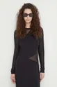 czarny Bruuns Bazaar sukienka