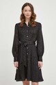 Dkny sukienka DD3JQ421 czarny SS24