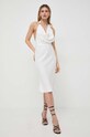 Elisabetta Franchi sukienka AB57241E2 beżowy SS24