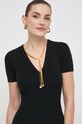 Elisabetta Franchi sukienka czarny AM62S41E2