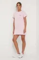 Βαμβακερό φόρεμα Polo Ralph Lauren ροζ