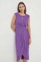 Odzież Lauren Ralph Lauren sukienka 250925939 fioletowy