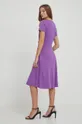 Obleka Lauren Ralph Lauren vijolična