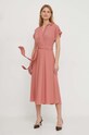 Lauren Ralph Lauren sukienka 250909427 różowy AW24
