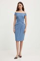 Abbigliamento Lauren Ralph Lauren vestito 253936389 blu