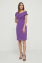 Lauren Ralph Lauren sukienka fioletowy