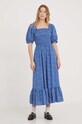 Polo Ralph Lauren vestito in cotone 211864036 blu SS24
