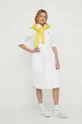 Bavlnené šaty Polo Ralph Lauren biela