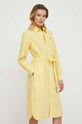 Bavlnené šaty Polo Ralph Lauren 211928808 žltá SS24