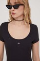 Obleka Tommy Jeans črna DW0DW17408