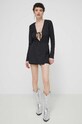 Chiara Ferragni tuta elegante STRASS 76CBO938 nero SS24