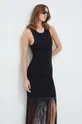 μαύρο Φόρεμα Bardot TASSEL