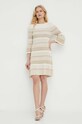 Рокля Twinset 241TP3380 бежов SS24