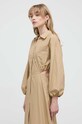 Odzież Twinset sukienka bawełniana 241AP2013 beżowy
