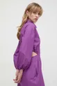 fioletowy Twinset sukienka bawełniana