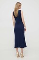 Twinset rochie din bumbac 241LL37BB bleumarin SS24
