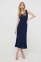 Îmbrăcăminte Twinset rochie din bumbac 241LL37BB bleumarin