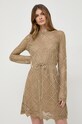 Twinset sukienka złoty 241TP3120