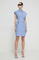 Iceberg sukienka bawełniana H101.0049 niebieski SS24