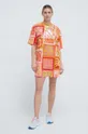 Pamučna haljina adidas FARM narančasta