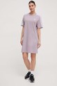 adidas sukienka bawełniana IR6054 fioletowy SS24