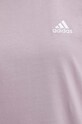 Хлопковое платье adidas IR6054 фиолетовой