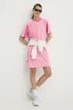 ροζ Βαμβακερό φόρεμα adidas