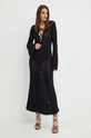 Льняное платье Luisa Spagnoli RUNWAY COLLECTION 58359 чёрный