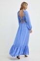 Одежда Шёлковое платье Luisa Spagnoli RUNWAY COLLECTION 541114 голубой