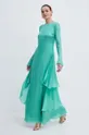 zelena Svilena haljina Luisa Spagnoli RUNWAY COLLECTION Ženski