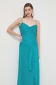 Luisa Spagnoli rochie de matase PINCIO 540715 turcoaz SS24