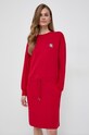 Odzież Karl Lagerfeld sukienka 240W1352 czerwony