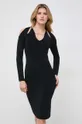 Karl Lagerfeld rochie 240W1331 negru SS24