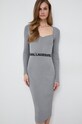 Платье Karl Lagerfeld casual серый 240W1332