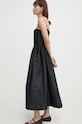 Stine Goya rochie din amestec de lână negru SG5576